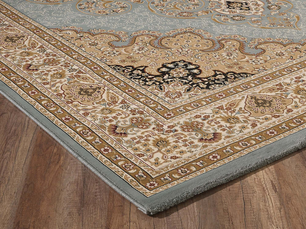 Traditional Oriental Blue Area Rug